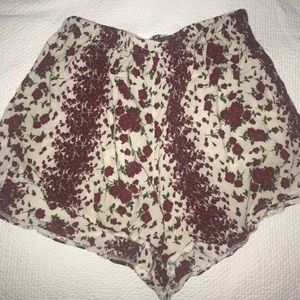 Rose Floral Shorts